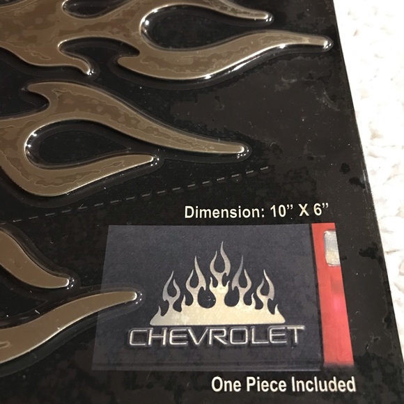 Bully Stick-on Tribal Flame Trim Stainless Steel Decal Mirror Polished T-304 Fla - Picture 10 of 16